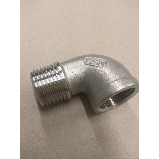 1/2" BSP Male Thread x 1/2" Female 90 Degree Elbow Fitting