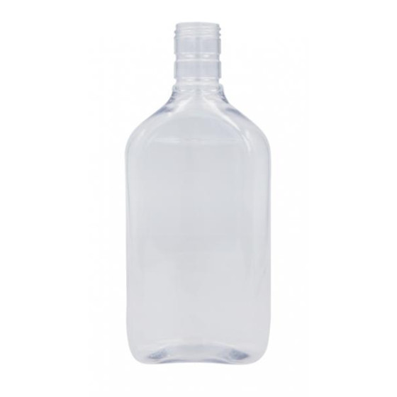 PET Spirit Flask & White Cap (500 ml)
