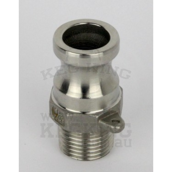 Camlock – Type F male x 1/2 inch male