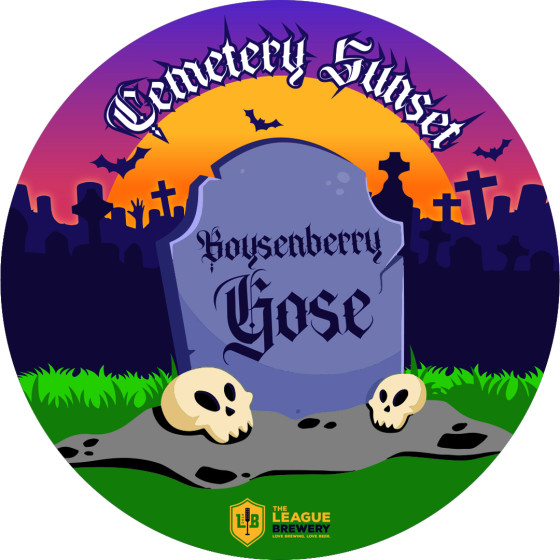 The League "Cemetery Sunset" - Boysenberry Gose Recipe Kit