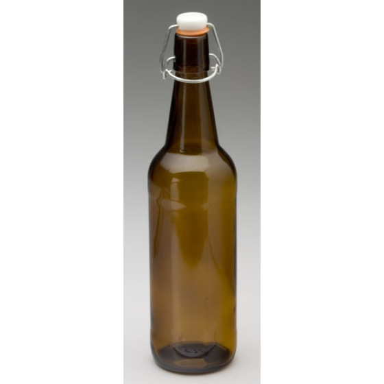 Glass Flip Top Bottles 750ml Amber