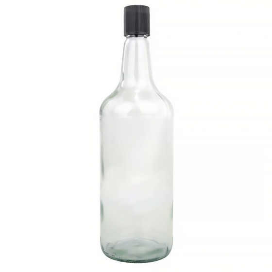 Glass Spirit Bottle & plastic Spirit Cap (1125ml)