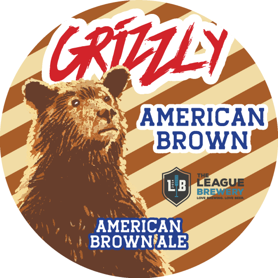 The League "Grizzly American Brown" - American Brown Ale Recipe Kit (All Grain) 23l