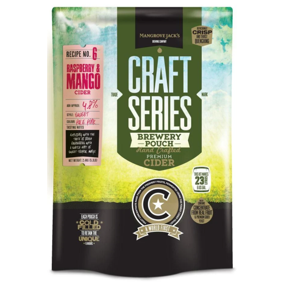Mangrove Jack's Craft Series Raspberry & Mango Cider Recipe #6