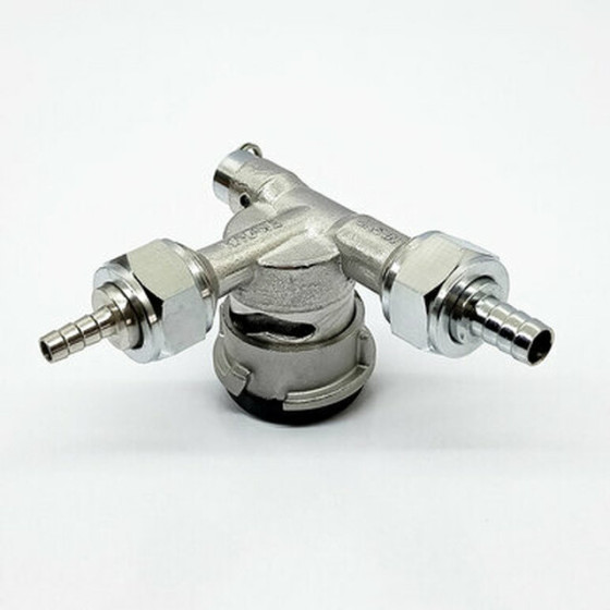 Keg Coupler - D-Type Low Profile - 90 Degrees