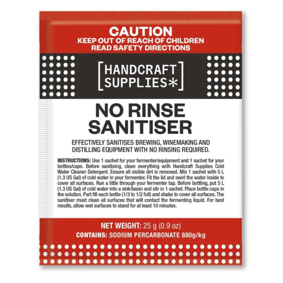 HS No Rinse Sanitiser 25g