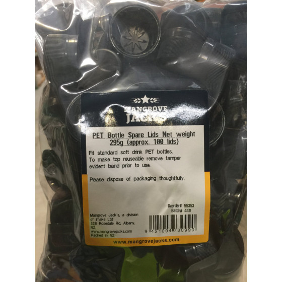 Mangrove Jack's Screw Cap for PET Bottle x 100