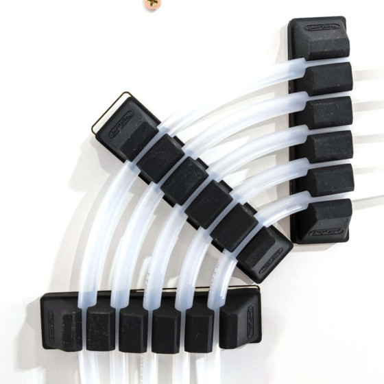 <p>This beer line tidy is a handle little part that will help you organise your beer and gas line inside your fridge, keezer, kegerator or cellar. This keeps your beer and gas plumbing neat and tidy so your draft system looks as good as it works. Designed