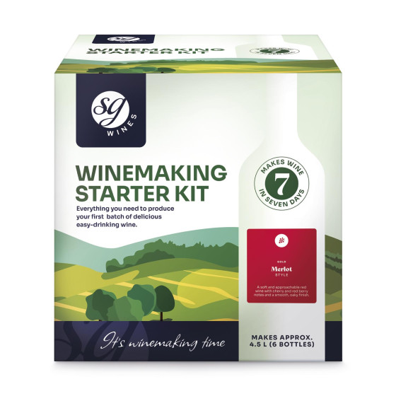 SG Wines 4.5L Winemaking Starter Kit - Merlot