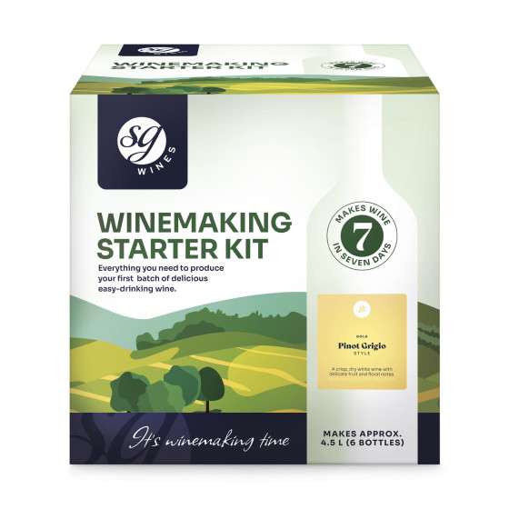 SG Wines 4.5L Winemaking Starter Kit - Pinot Grigio