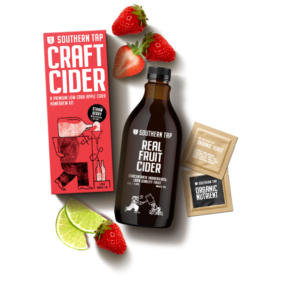 Southern Tap Strawberry Cider Kit with a Splash of Lime