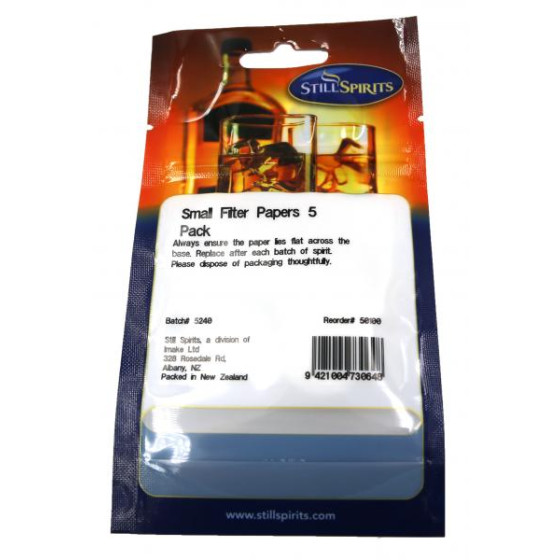 Still Spirits Small Filter Papers, 5 Pack