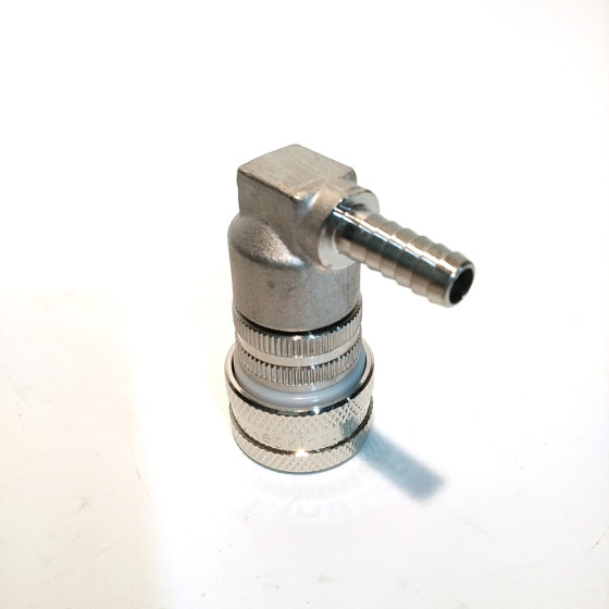 Stainless Gas Ball Lock Disconnect - 6mm Barb