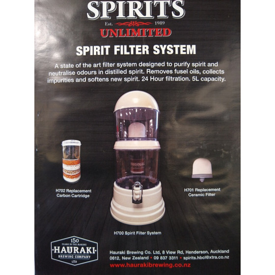 Spirits unlimited filter system