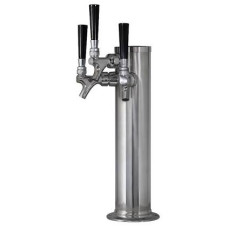 Triple Tap Beer Tower for Kegerator (with taps) C508