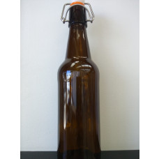 Glass Flip Top Bottles 500ml Amber - Case of 12