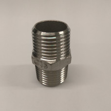 1/2" Inch BSP 316 stainless Hex Nipple