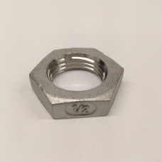 1/2" Inch BSP 316 stainless hex Back Nut 