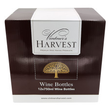Vintner's Harvest Wine Bottles -750ml Green Claret x12