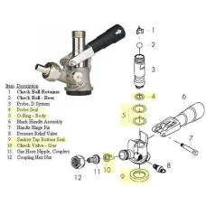 D Type coupler O-ring (Body O-ring) No.5