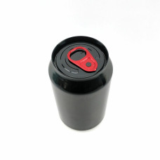 Aluminium Beer Cans With Lid - 330ml - Black x300
