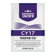 Mangrove jack's Yeast – CY17 – sweet white and fruit dessert wines (8g)