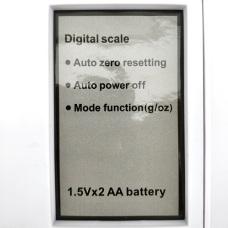 Digital Kitchen Scales up to 10kg (+-3g)