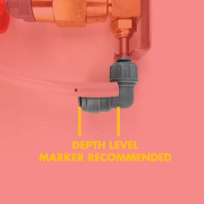 Duotight - 6.35mm (1/4) Screwlock x 8mm (5/16) - Reducer Elbow