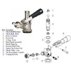 Probe Seal Washer for Keg Coupler - D Type - No.4
