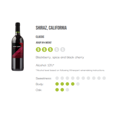 WineXpert Classic Wine making kit California Shiraz 8L (MAKES 23L)
