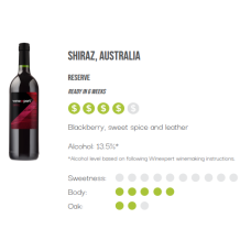 WineXpert Reserve Wine making kit Australian Shiraz 10L (MAKES 23L)