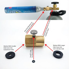 SodaStream Cylinder Filling Adapter with Bleed Valve