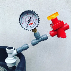 Spunding Valve KIT (with push in gauge) 15psi