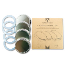 Country Trading Stainless Steel Storage Lids - Set of 4