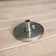 Tri-Clamp Cap With 17mm Blow-Off Hole and PRV