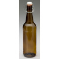 Glass Flip Top Bottle 500ml Amber - Case of 12