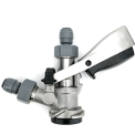 Keg Coupler - D-Type Stainless with Duotight Fittings