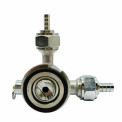 Keg Coupler - D-Type Low Profile - 90 Degrees