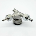 Keg Coupler - D-Type Low Profile - 90 Degrees