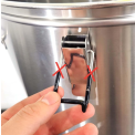 BrewZilla + DigiBoil S.S Adjustable Lid Clamps - Short