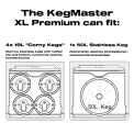 Kegmaster Premium XL 2 Tap Kegerator