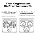 Kegmaster Premium XL 2 Tap Kegerator